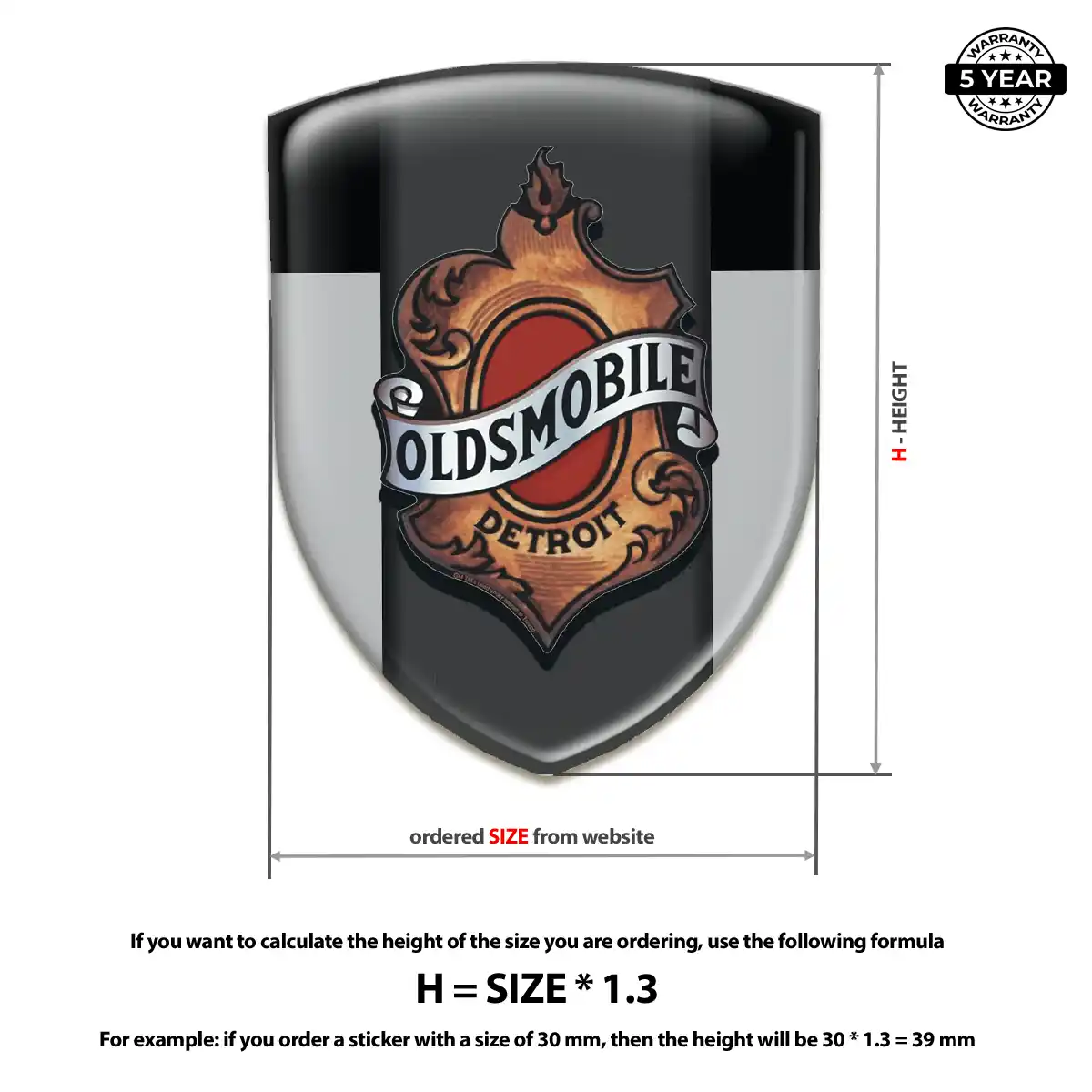 Oldsmobile Silicone Emblem Prestige Line