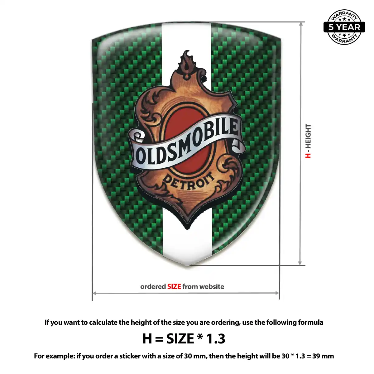 Oldsmobile Silicone Emblem Superior Craft