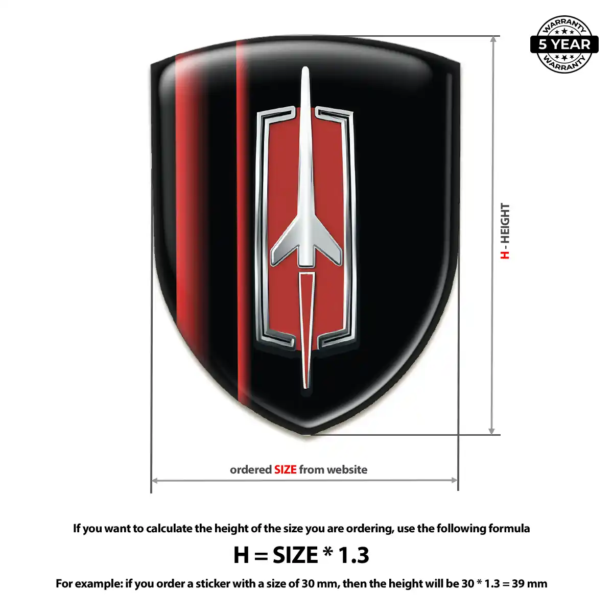 Oldsmobile Silicone Sticker Deluxe Edition