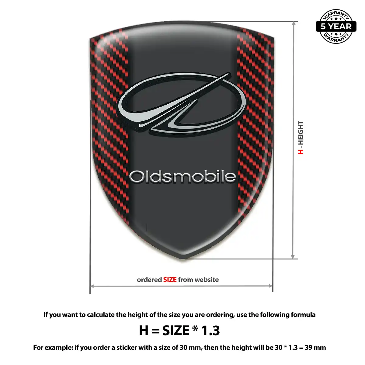 Oldsmobile Silicone Sticker Elite Edition