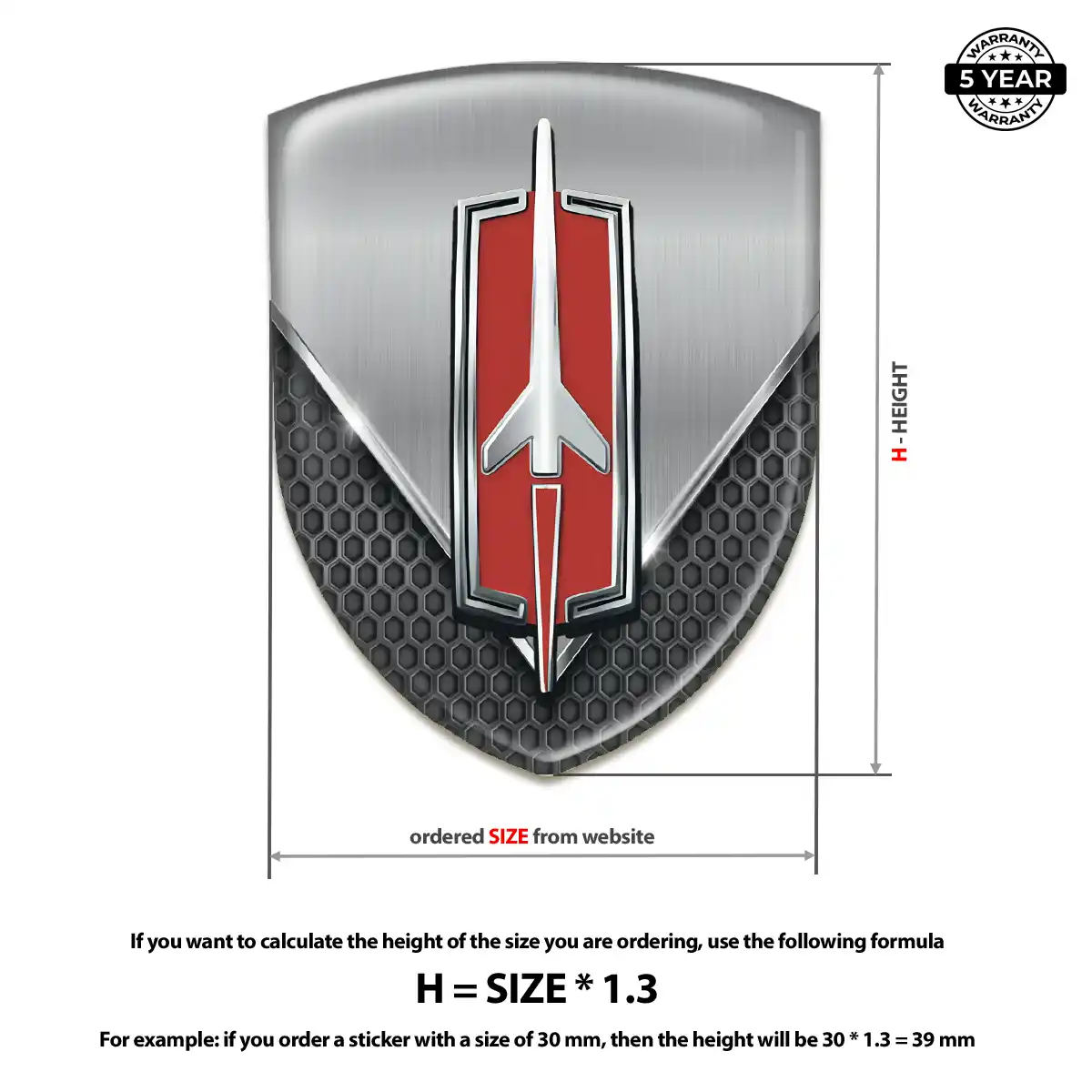 Oldsmobile Silicone Sticker Elite Finish