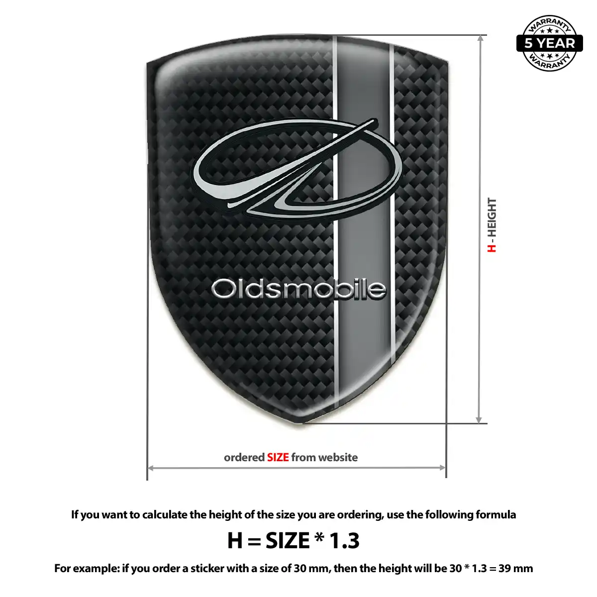 Oldsmobile Silicone Sticker Exclusive Series