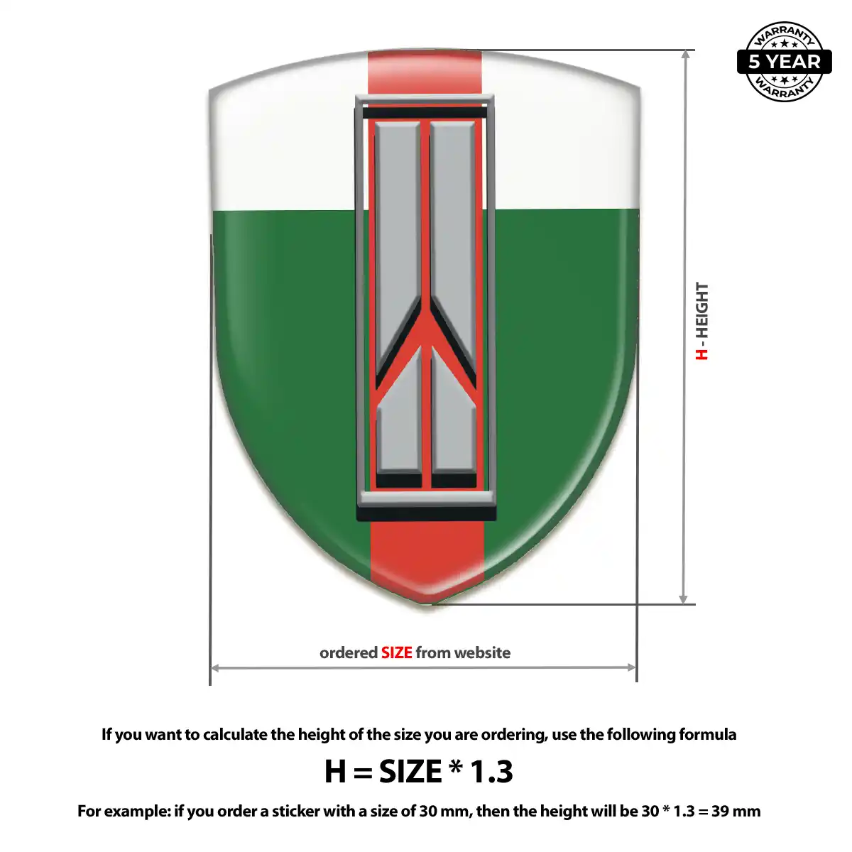 Oldsmobile Silicone Sticker Signature Grade