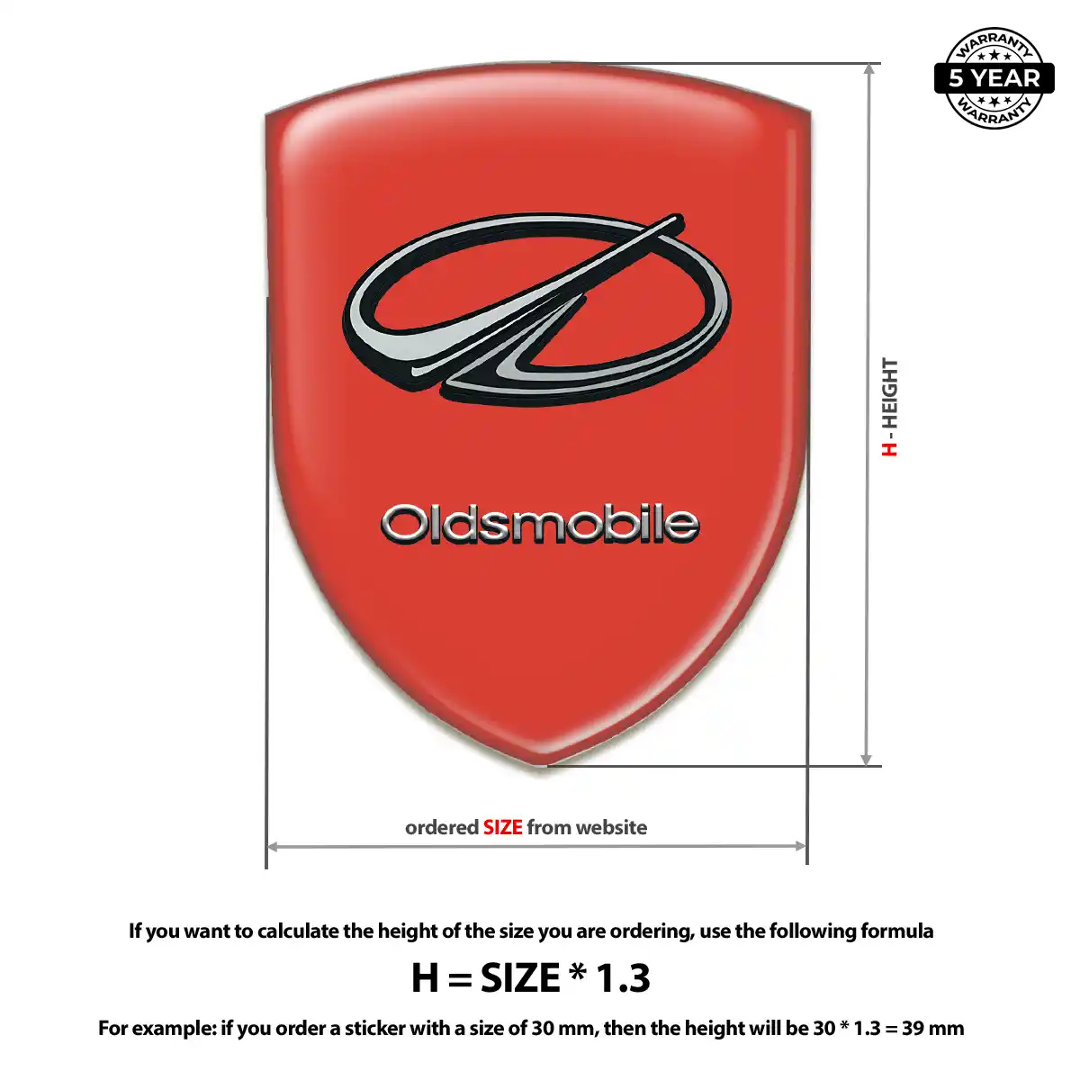 Oldsmobile Sticker Cabin Style