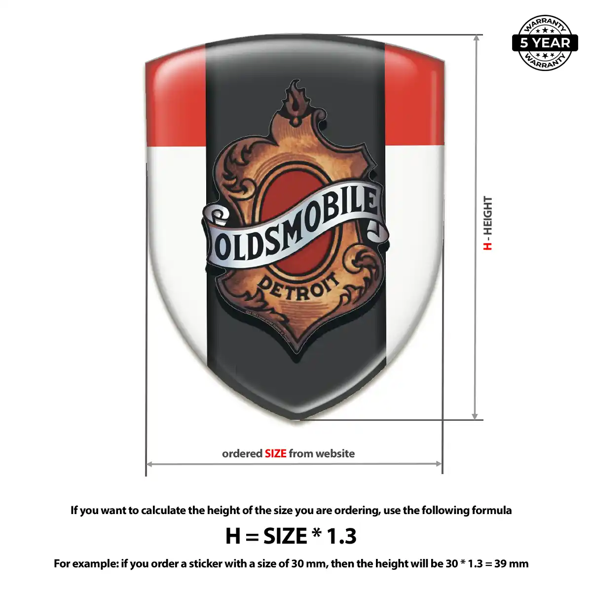 Oldsmobile Sticker Exterior Luxe