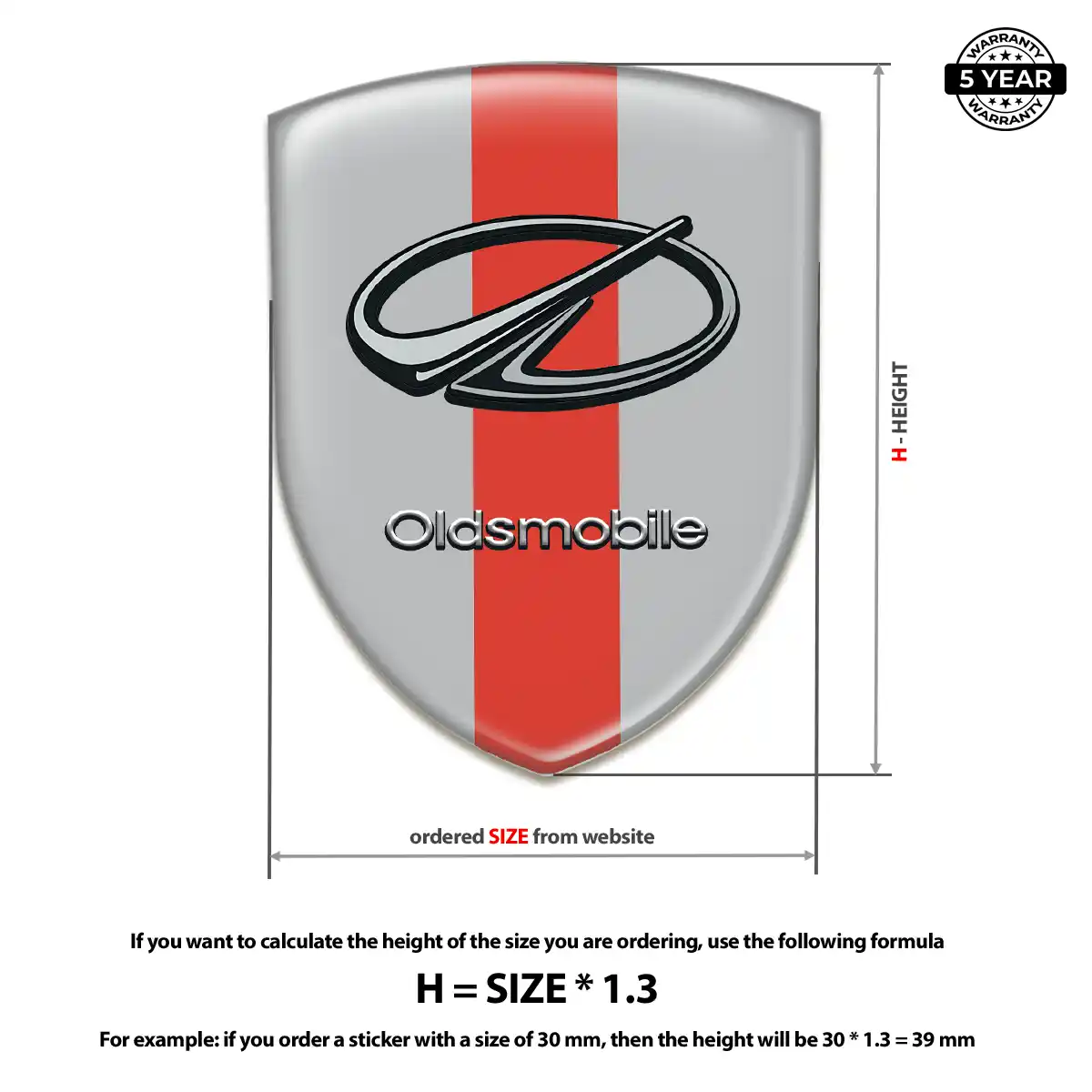Oldsmobile Vehicle Logo Sticker Exclusive Series