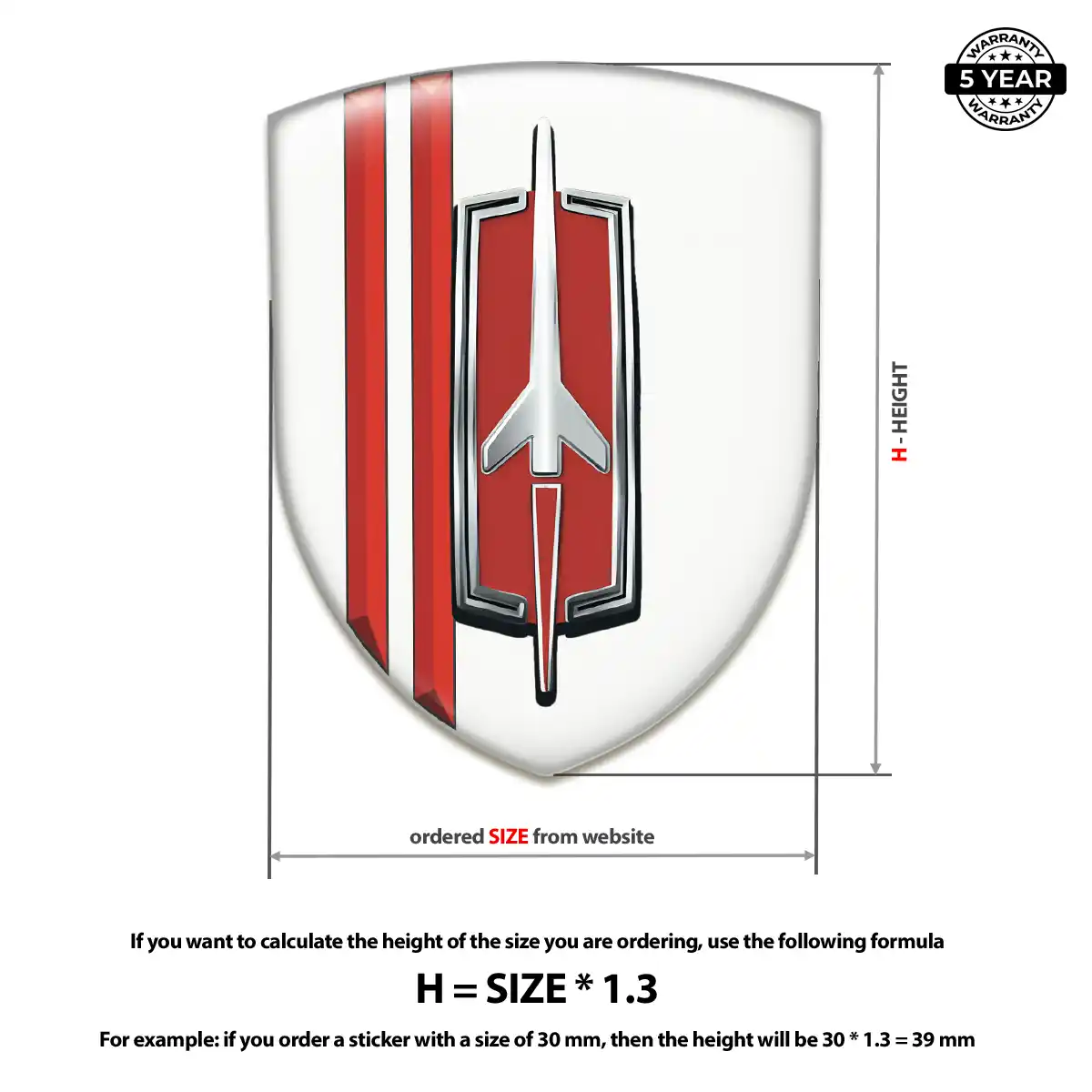 Oldsmobile Vehicle Logo Sticker Noble Edition