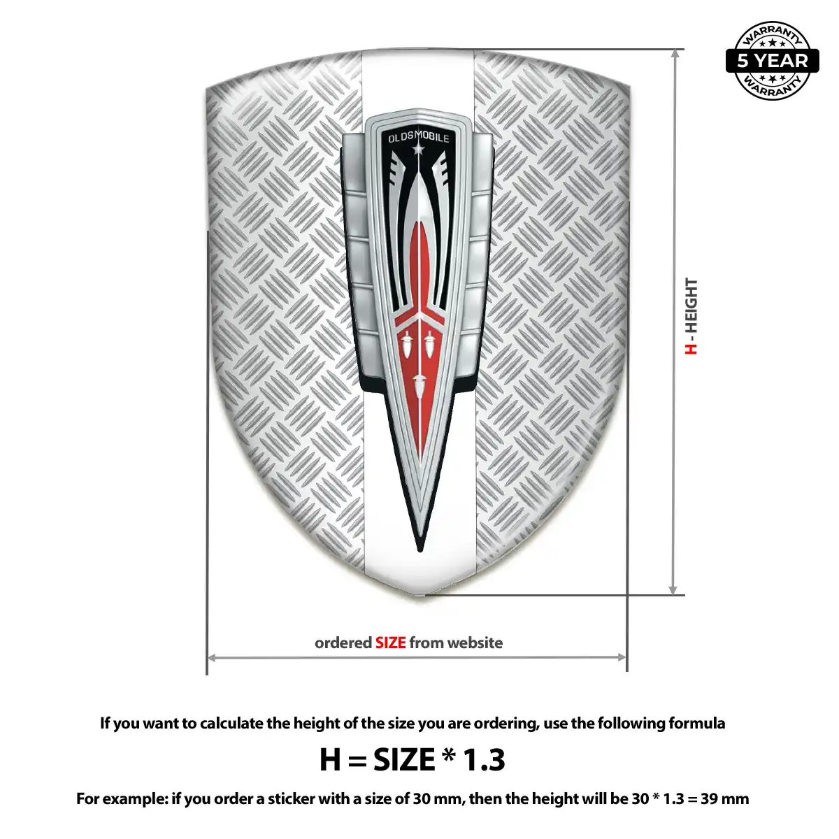 Oldsmobile Vehicle Logo Sticker Superior Craft