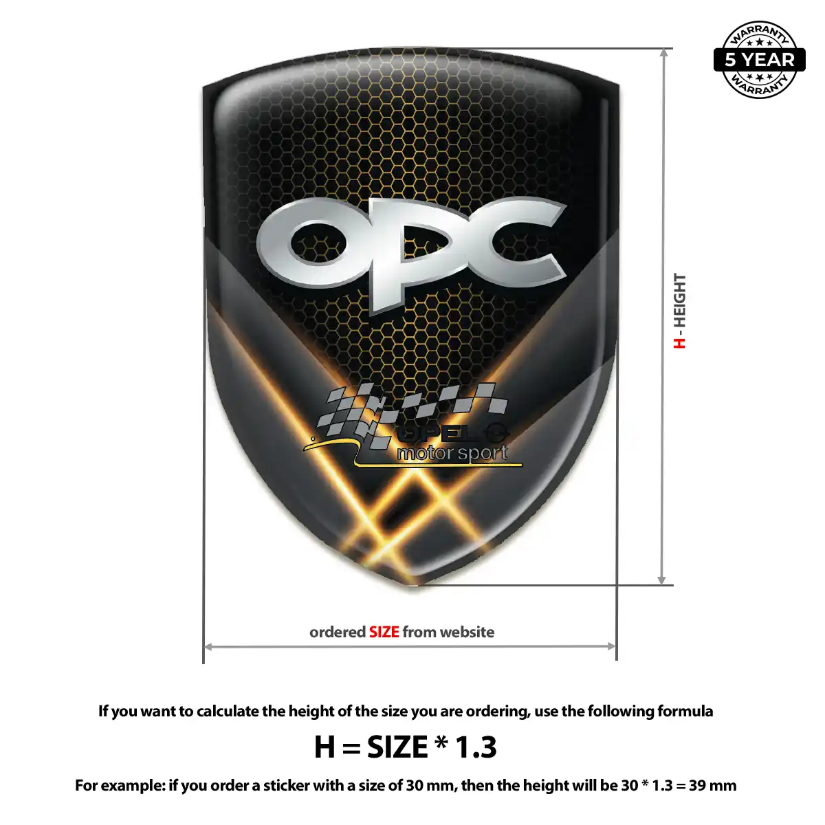 Opel 3D Badge Sticker Exclusive Series