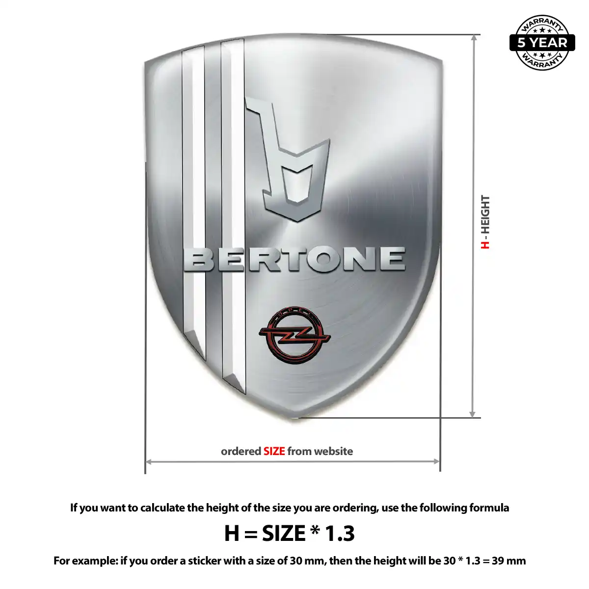 Opel 3D Domed Sticker Prime Quality