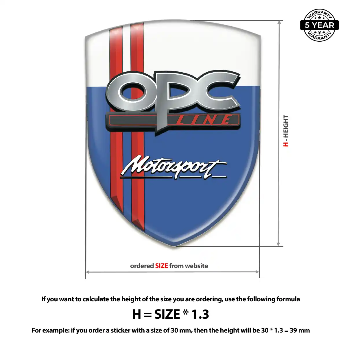 Opel 3D Domed Sticker Superior Craft