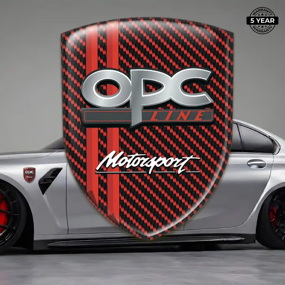 Opel 3D Emblem Sticker Refined Design