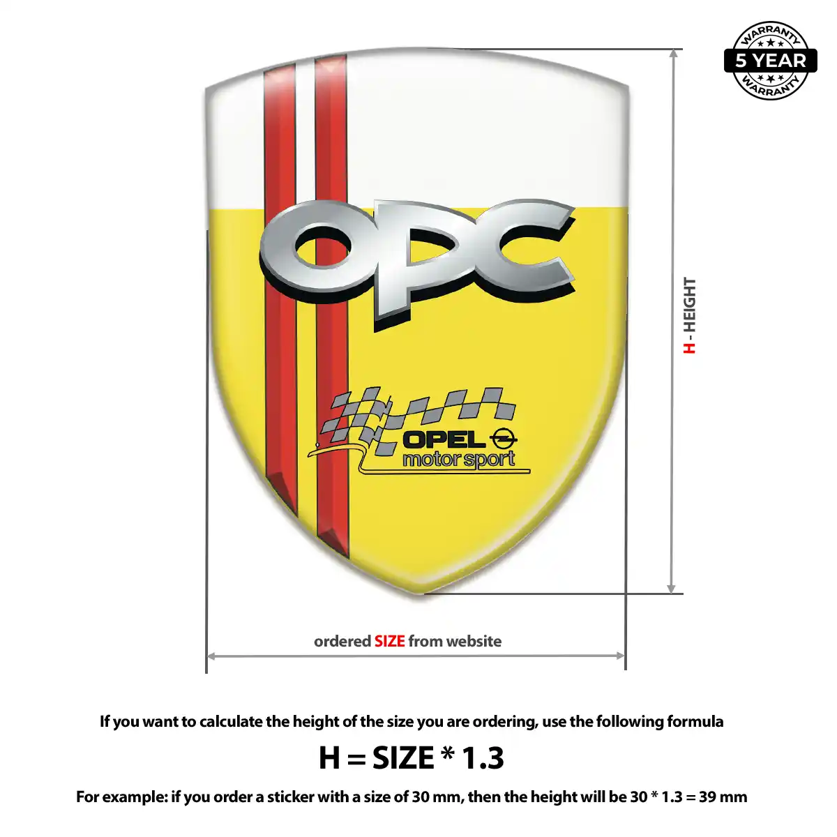Opel 3D Gel Sticker Deluxe Edition