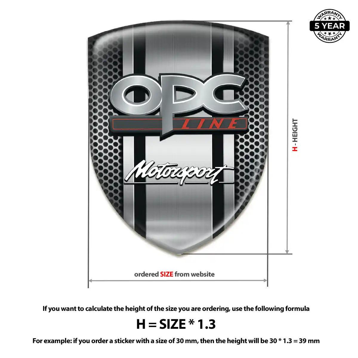 Opel 3D Gel Sticker Elite Edition
