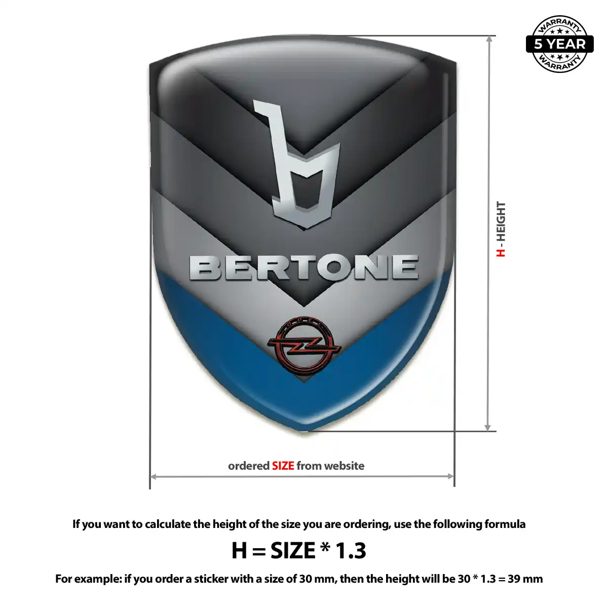 Opel 3D Gel Sticker Exclusive Series