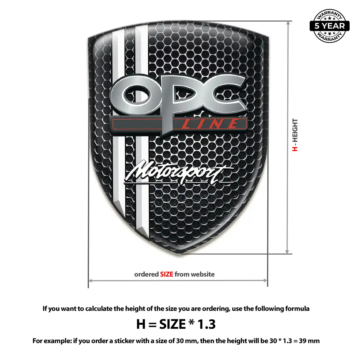 Opel 3D Gel Sticker Noble Edition