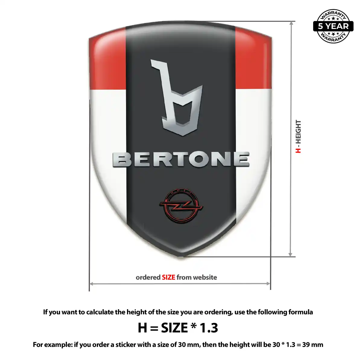 Opel 3D Gel Sticker Resin Elite