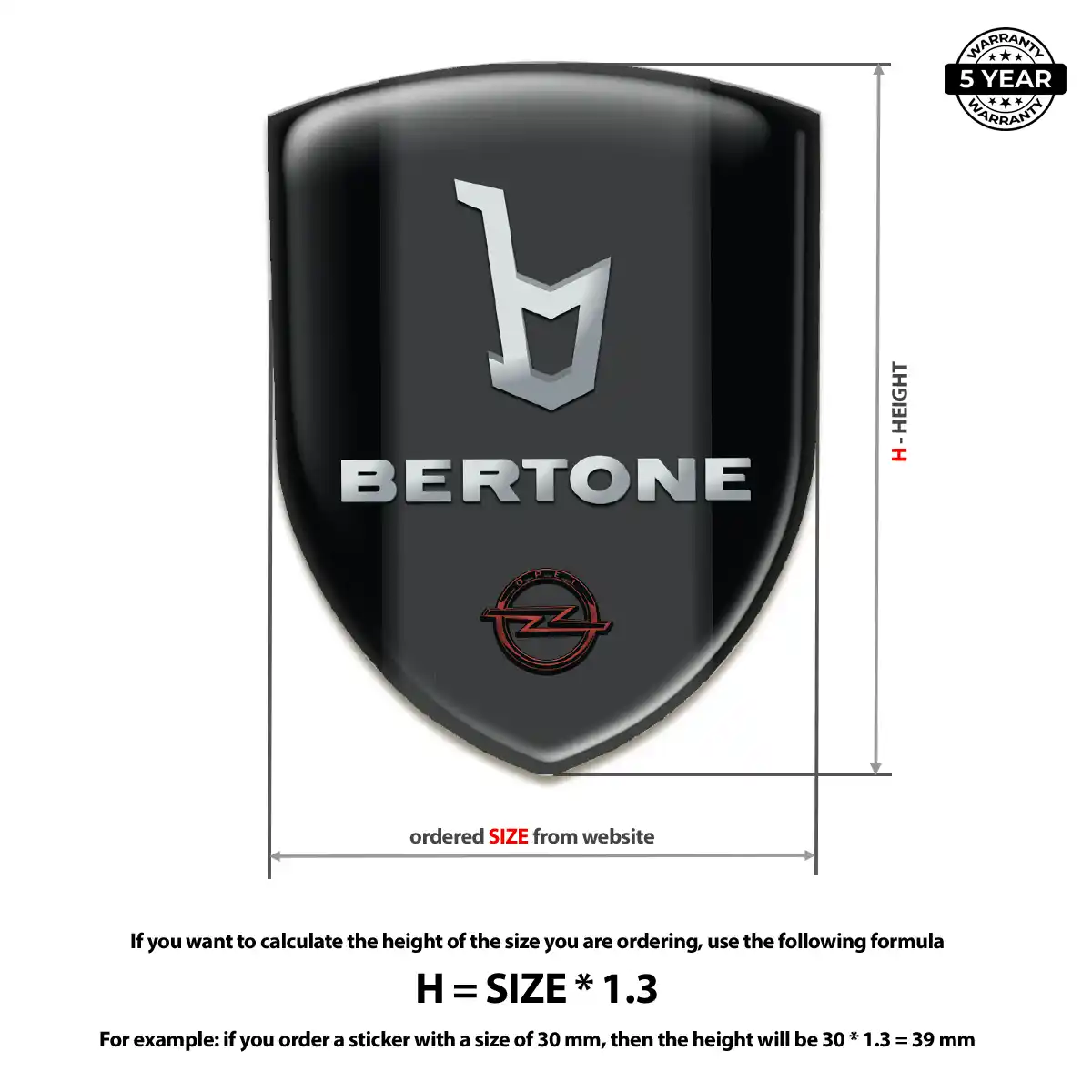 Opel 3D Logo Sticker Deluxe Edition