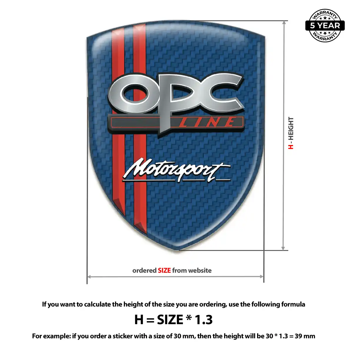 Opel 3D Logo Sticker Exclusive Series