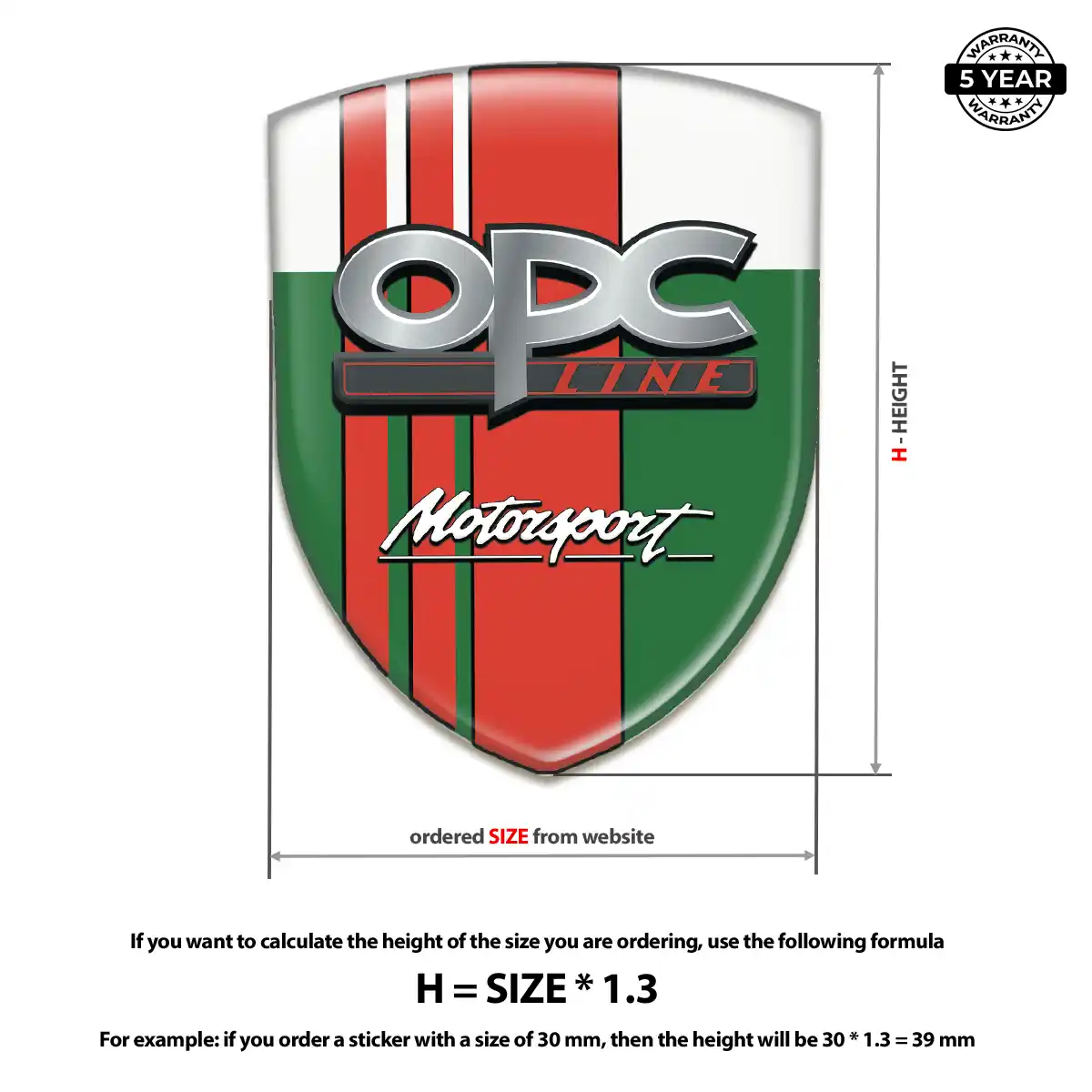 Opel 3D Logo Sticker Noble Edition
