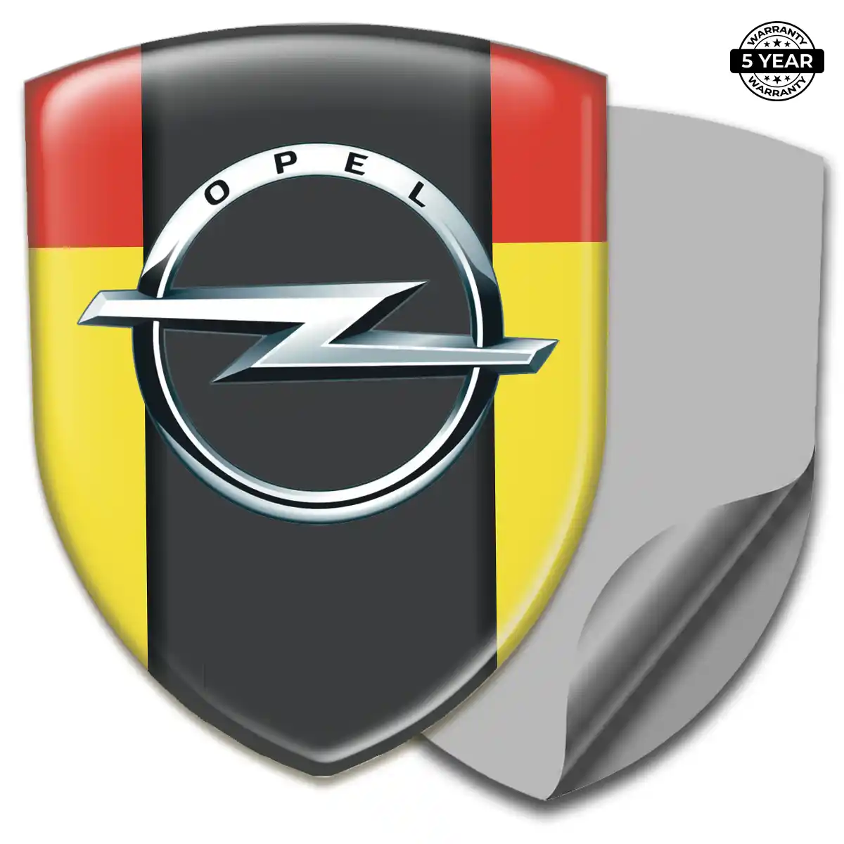 Opel 3D Logo Sticker Premium Dome