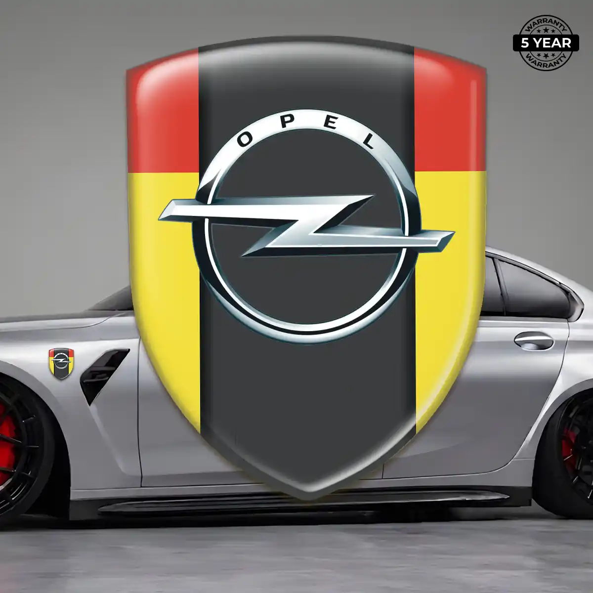 Opel 3D Logo Sticker Premium Dome