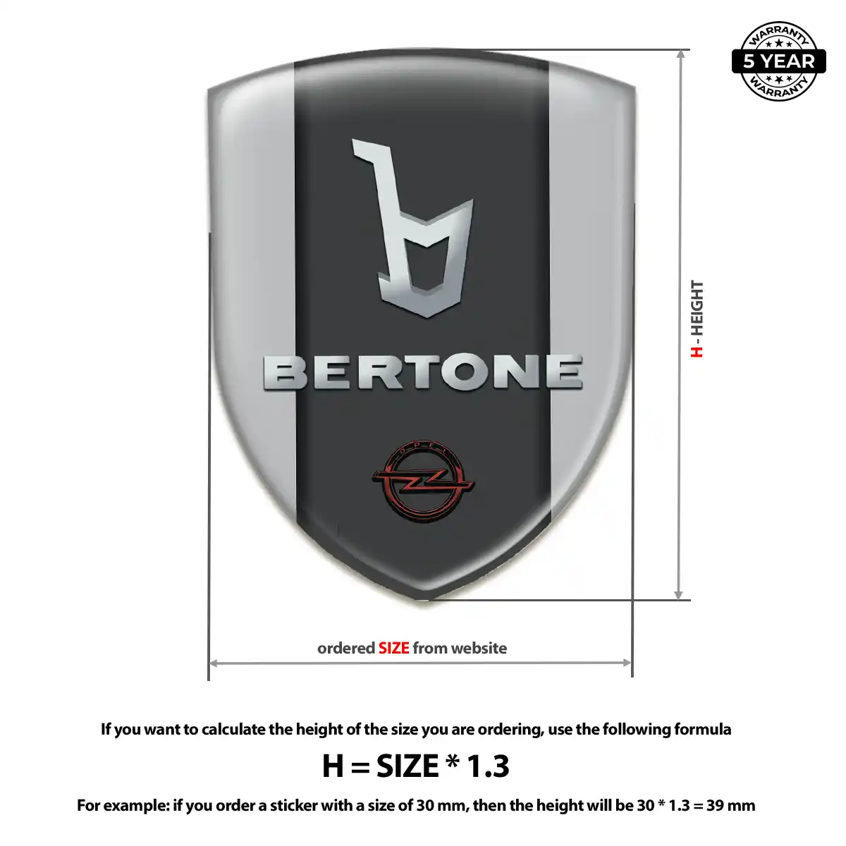 Opel 3D Logo Sticker Refined Design