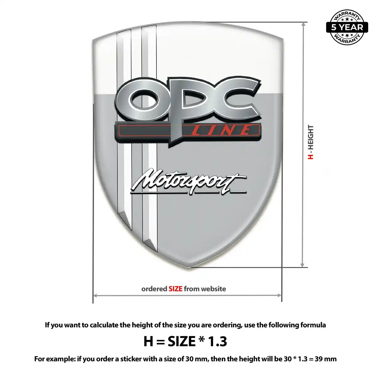 Opel 3D Logo Sticker Signature Grade
