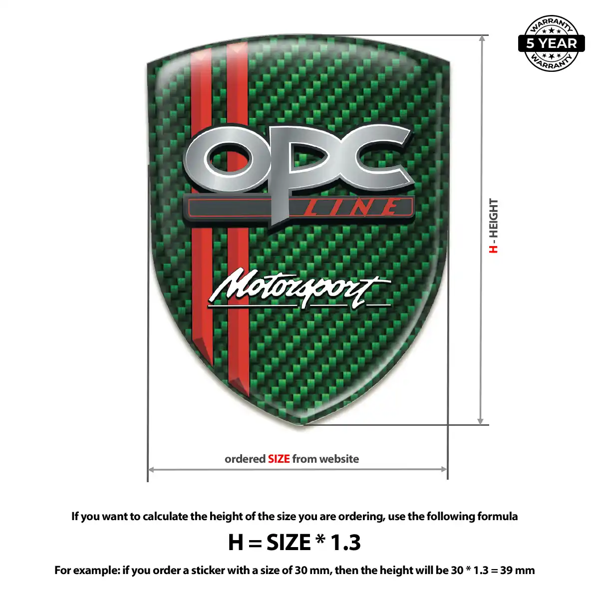 Opel 3D Logo Sticker Sleek Style