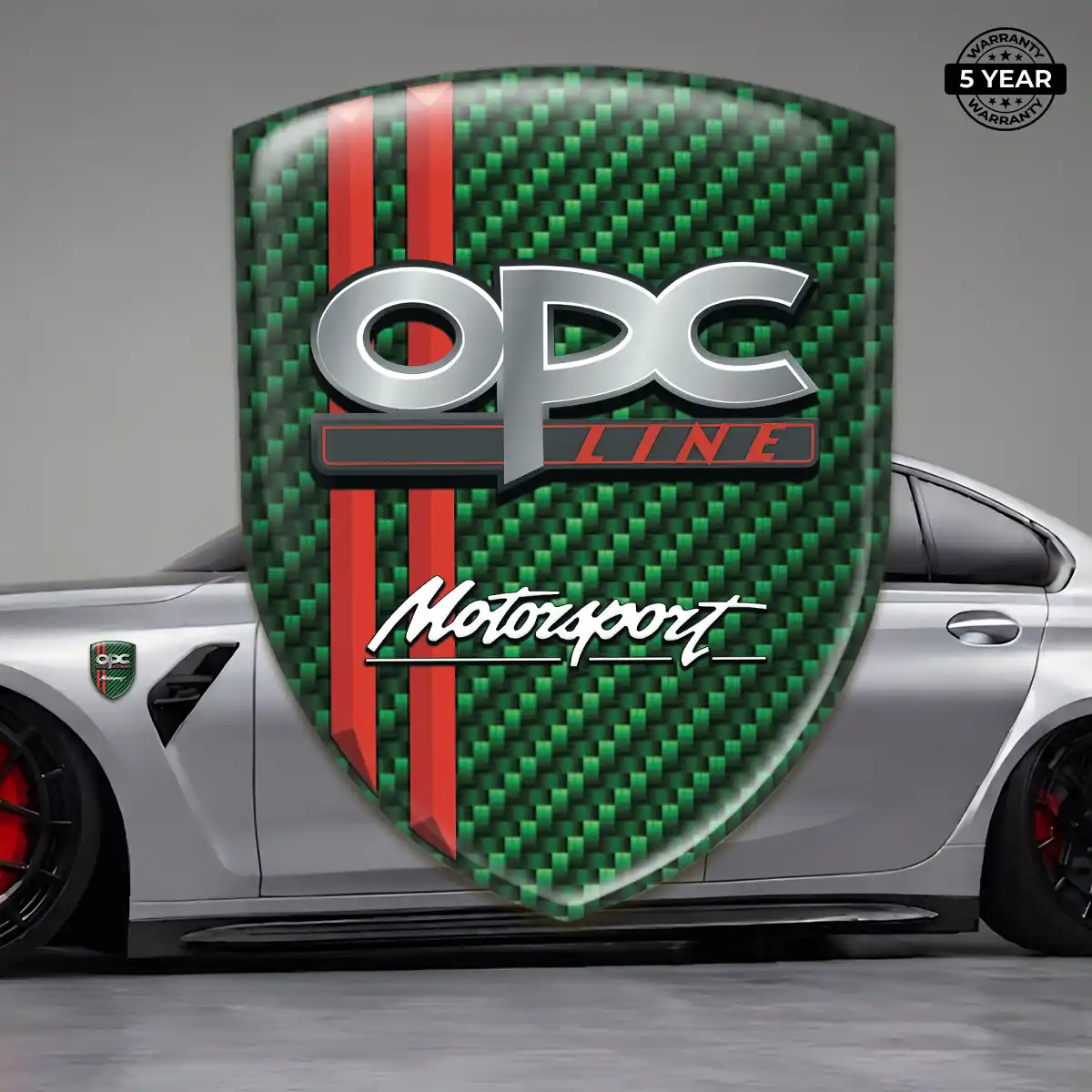 Opel 3D Logo Sticker Sleek Style