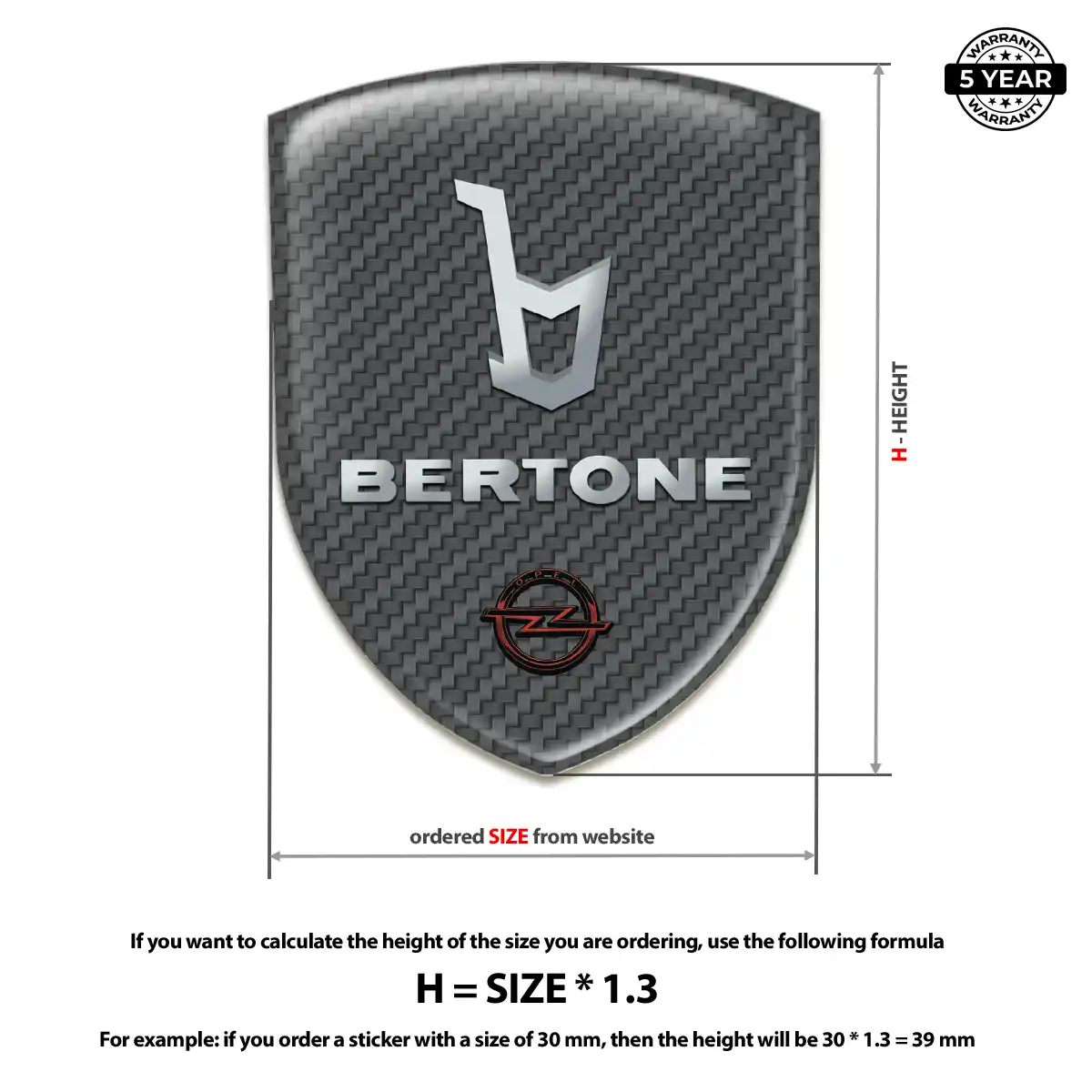 Opel 3D Logo Sticker Superior Craft