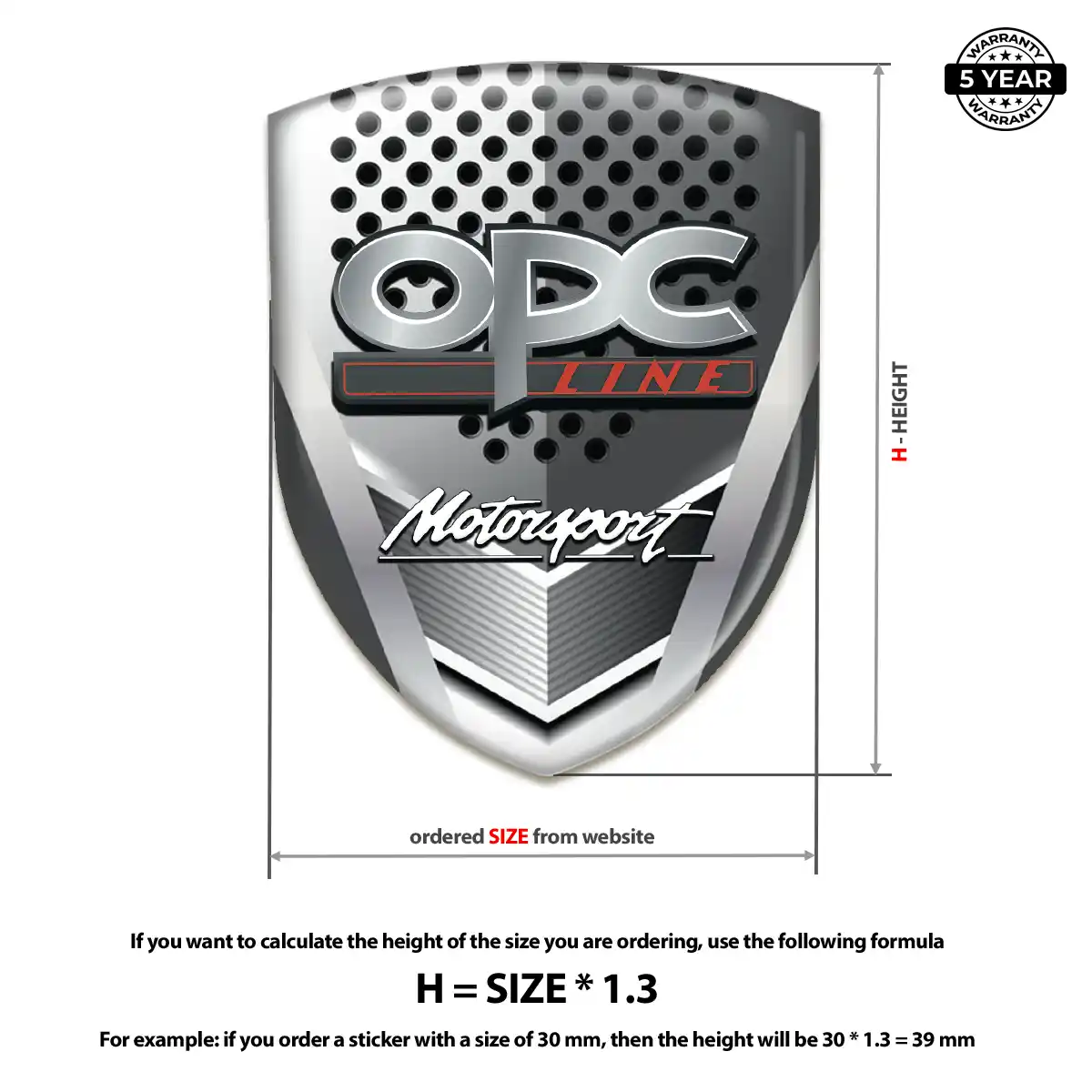 Opel 3D Resin Sticker Noble Edition
