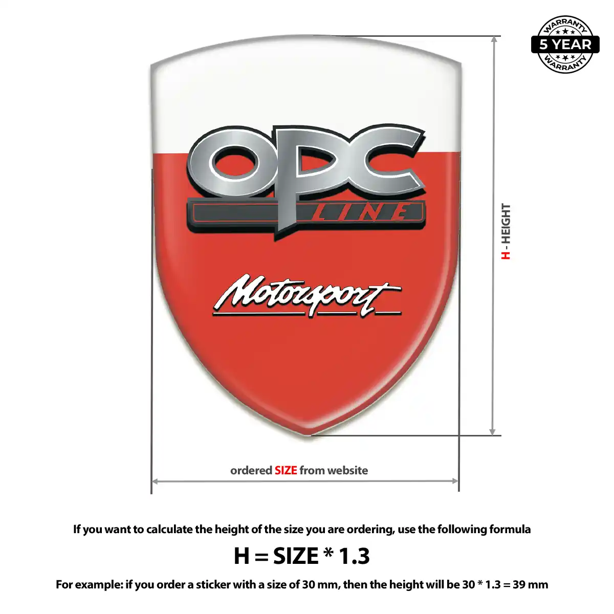 Opel Automotive Emblem Sticker Elite Finish