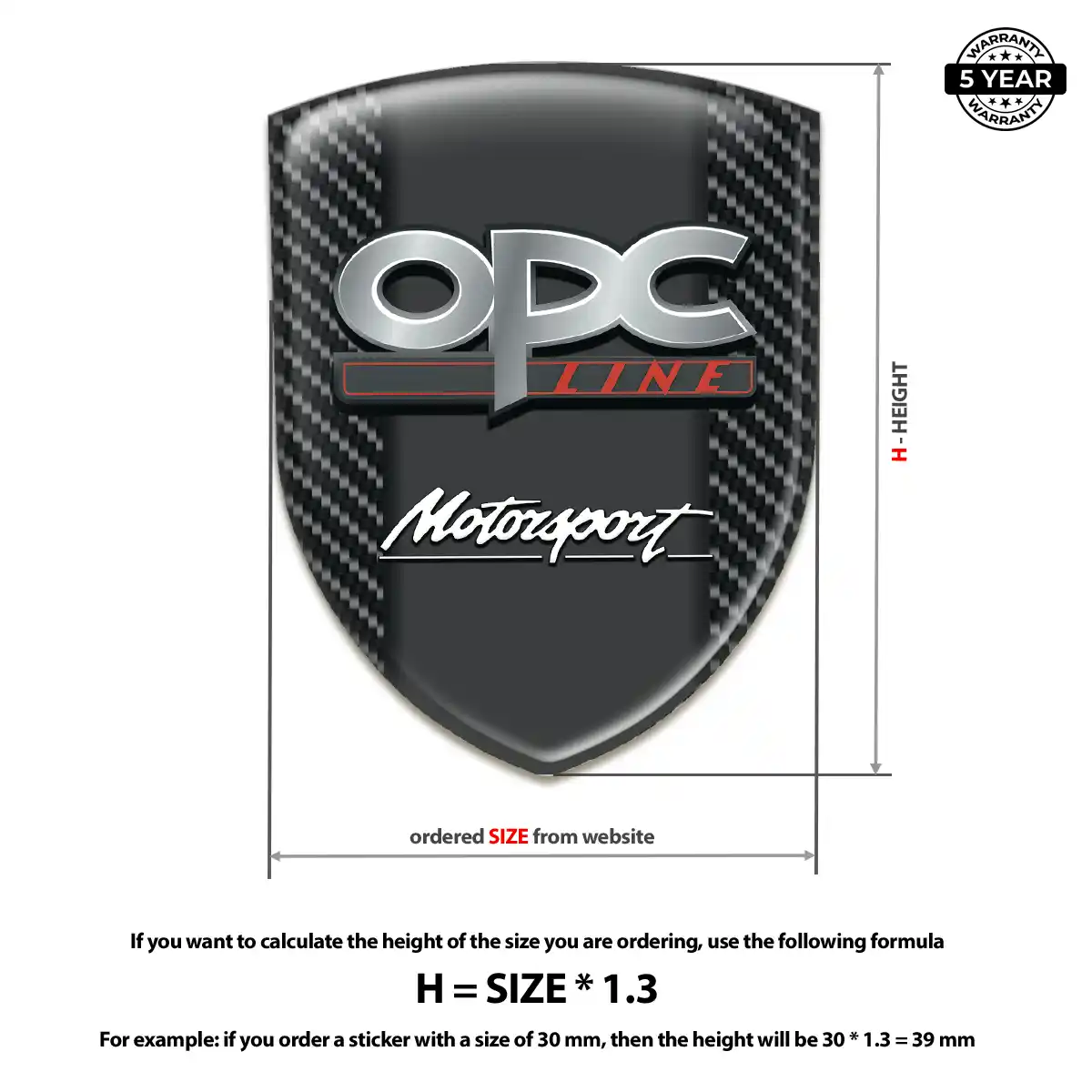 Opel Automotive Emblem Sticker Prime Quality