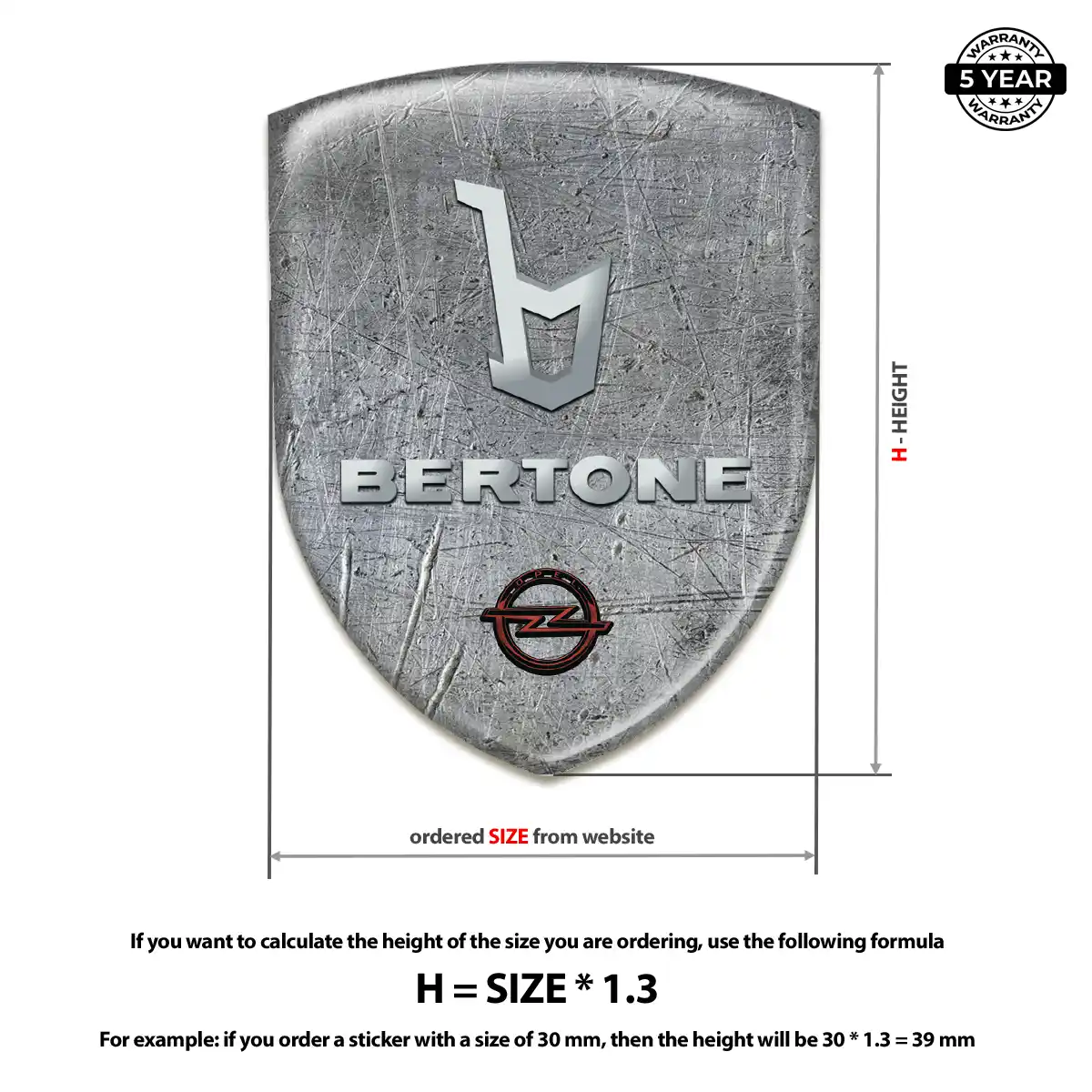 Opel Automotive Emblem Sticker Signature Grade