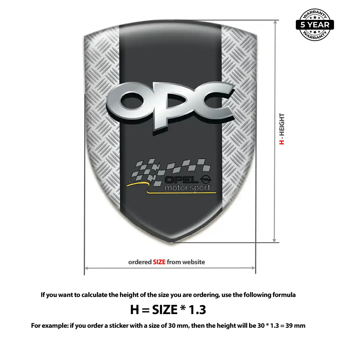 Opel Automotive Logo Sticker Deluxe Edition