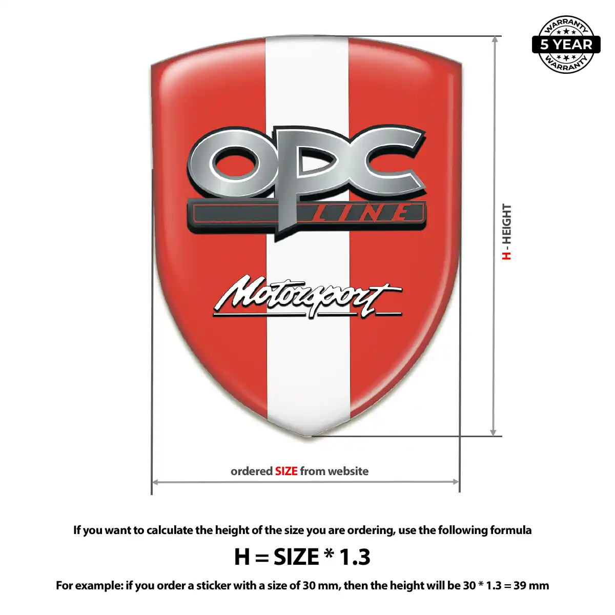 Opel Automotive Logo Sticker Elite Edition