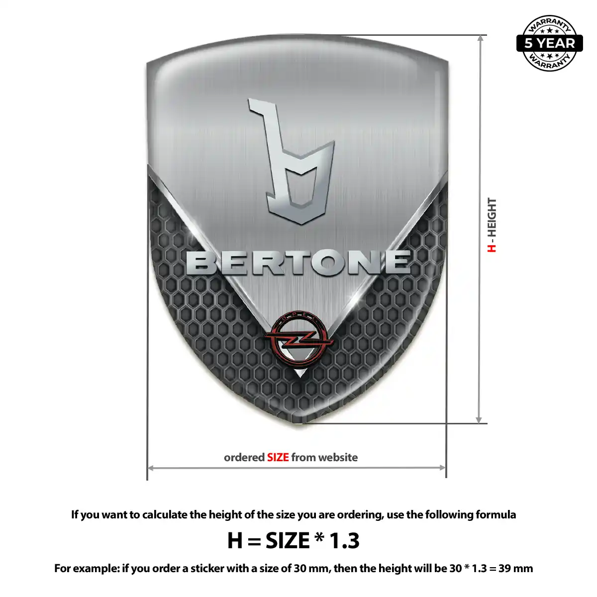 Opel Automotive Logo Sticker Elite Finish