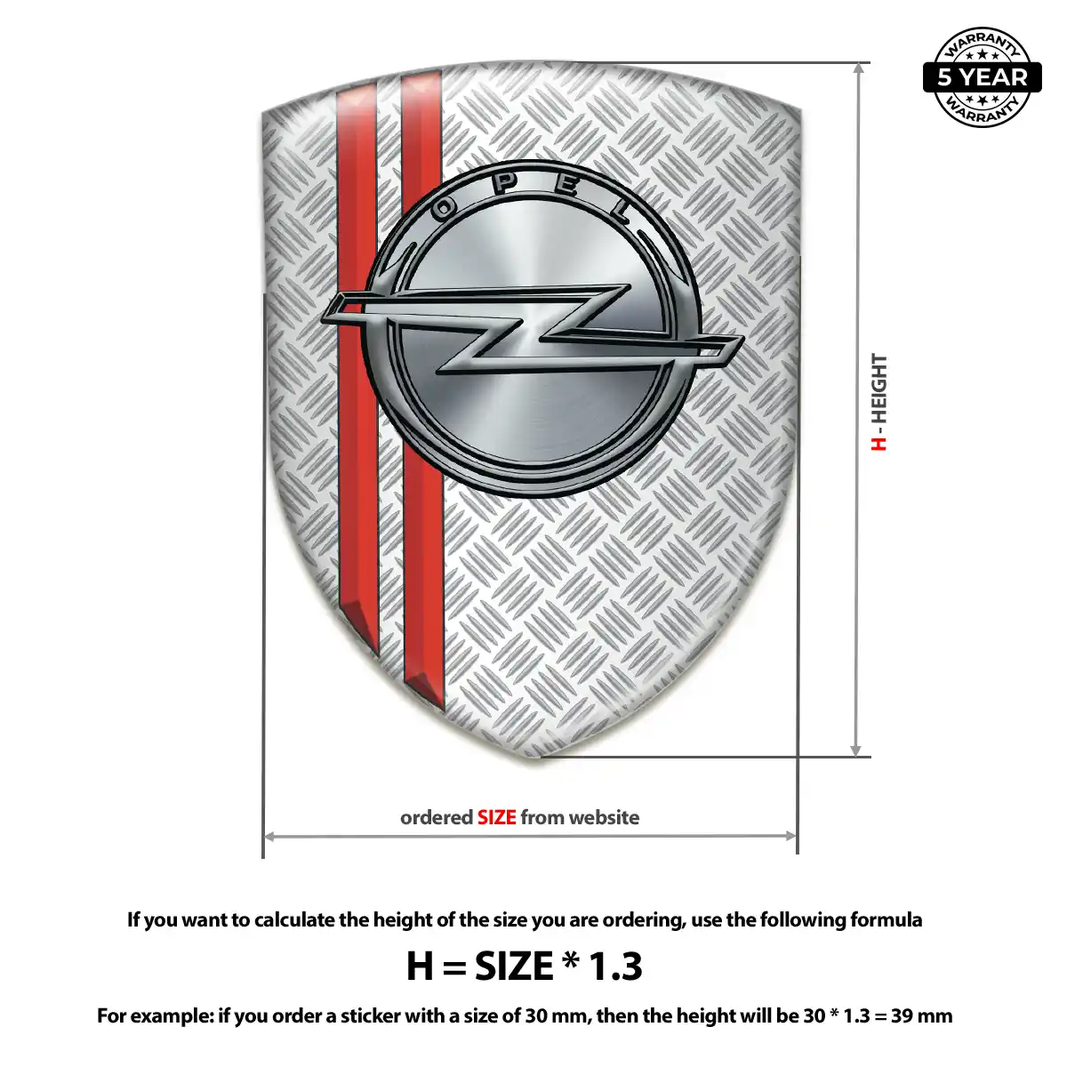 Opel Automotive Logo Sticker Prime Quality