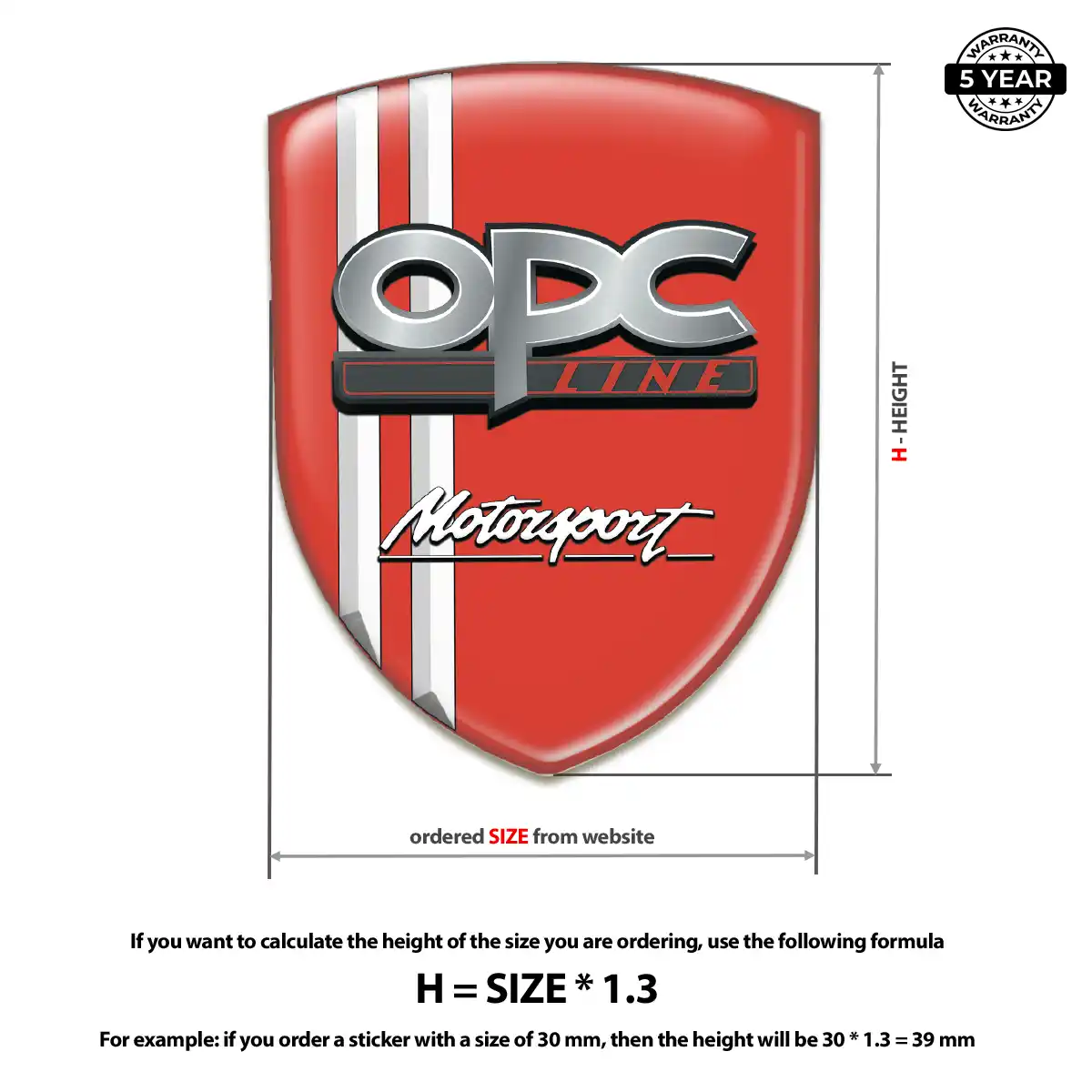 Opel Automotive Logo Sticker Refined Design