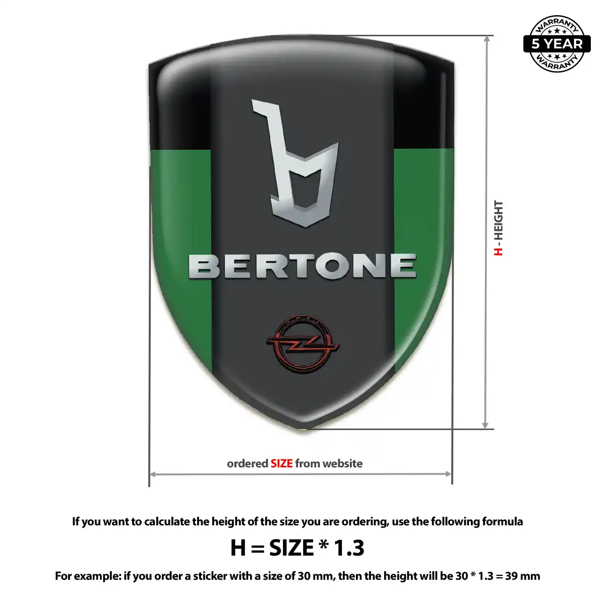 Opel Automotive Logo Sticker Signature Grade