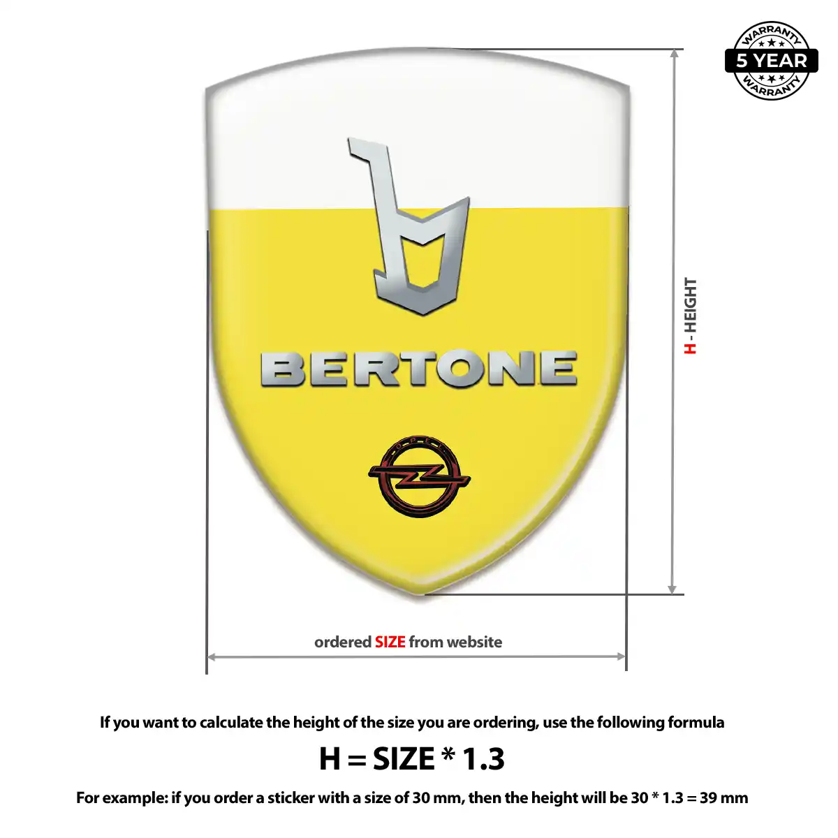 Opel Automotive Logo Sticker Sleek Style