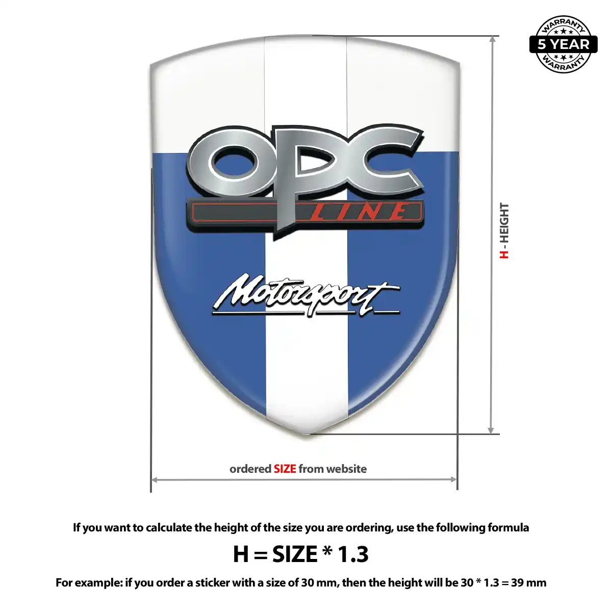Opel Automotive Resin Decal Elite Edition