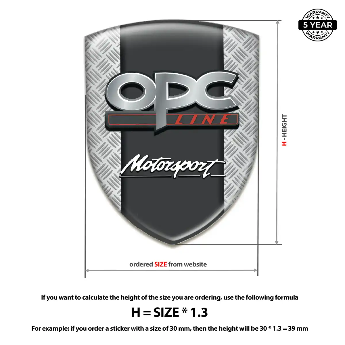Opel Automotive Resin Decal Resin Elite