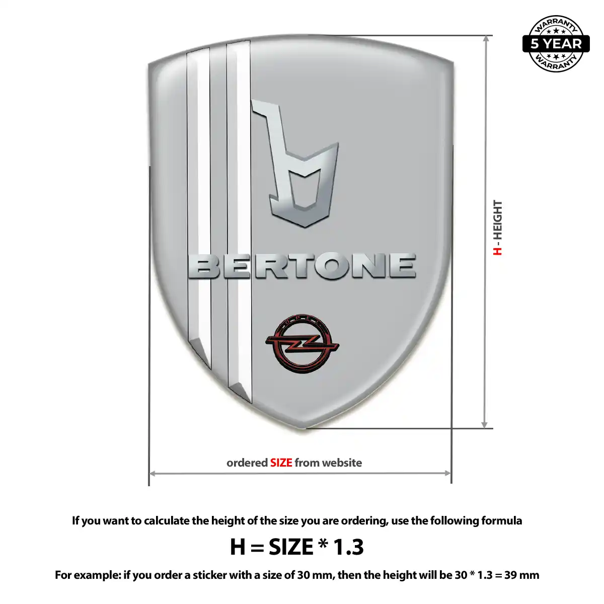 Opel Badge Elite Finish