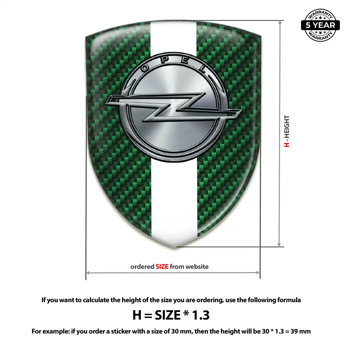 Opel Badge Resin Elite
