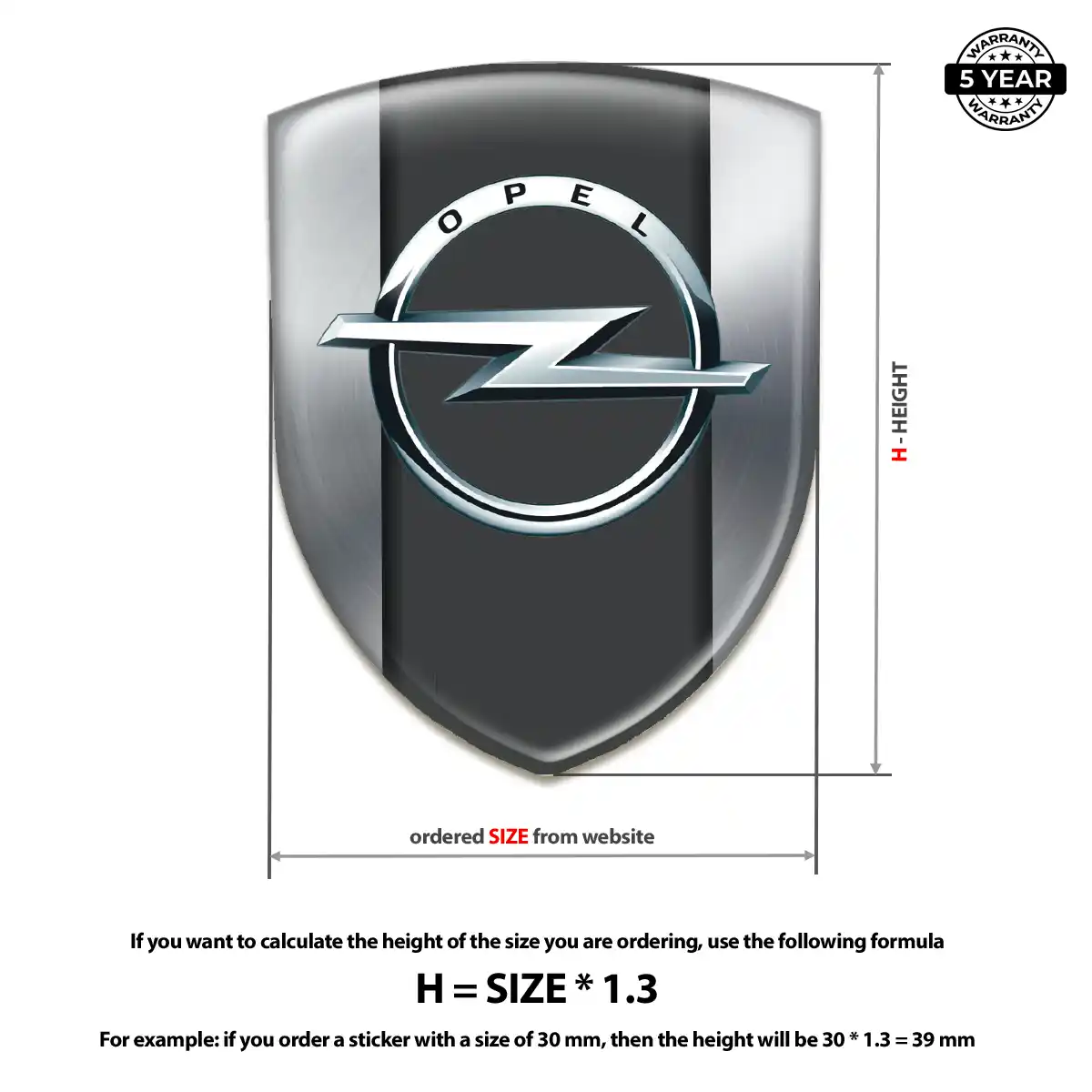 Opel Badge Resin Luxe