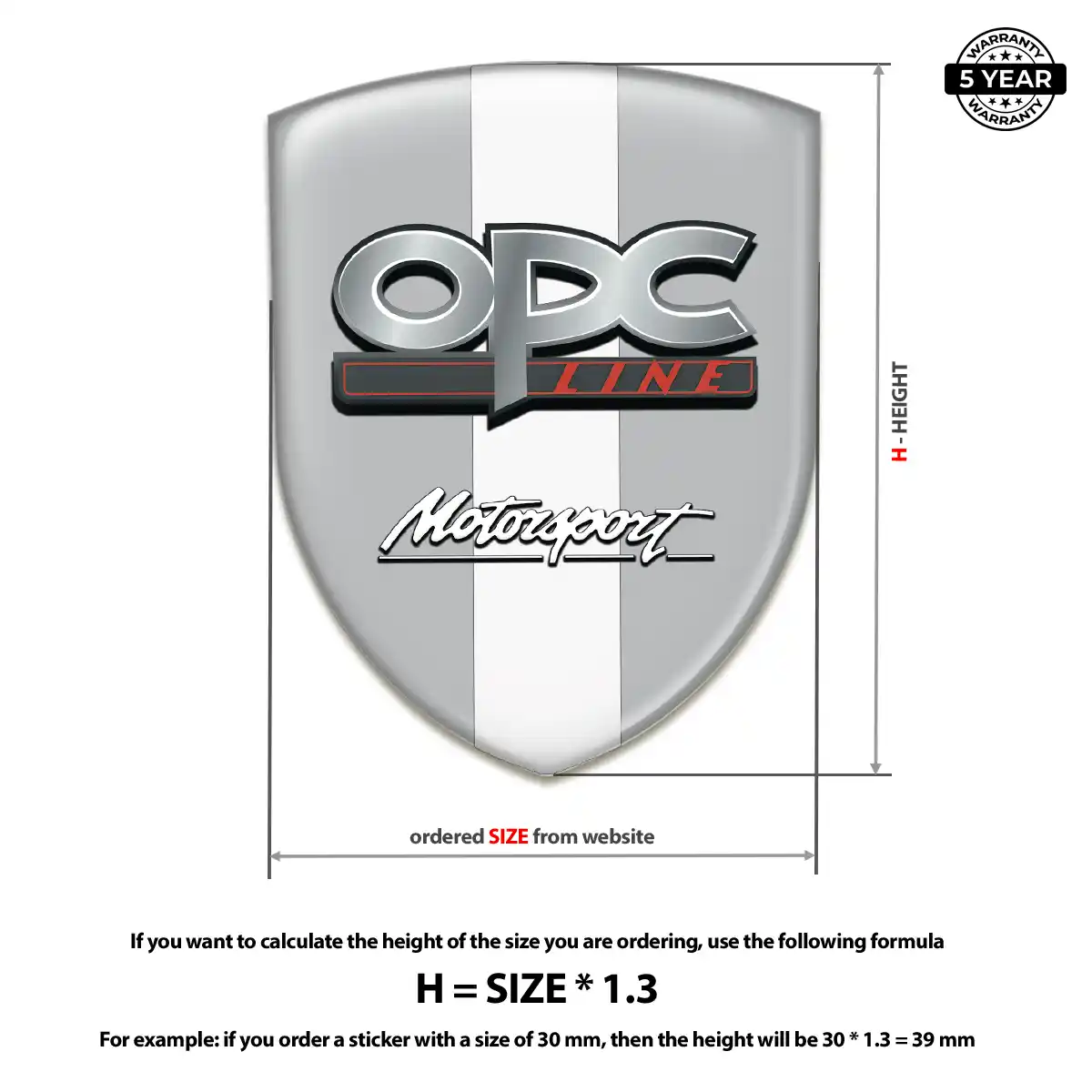 Opel Car Badge Sticker Exclusive Series