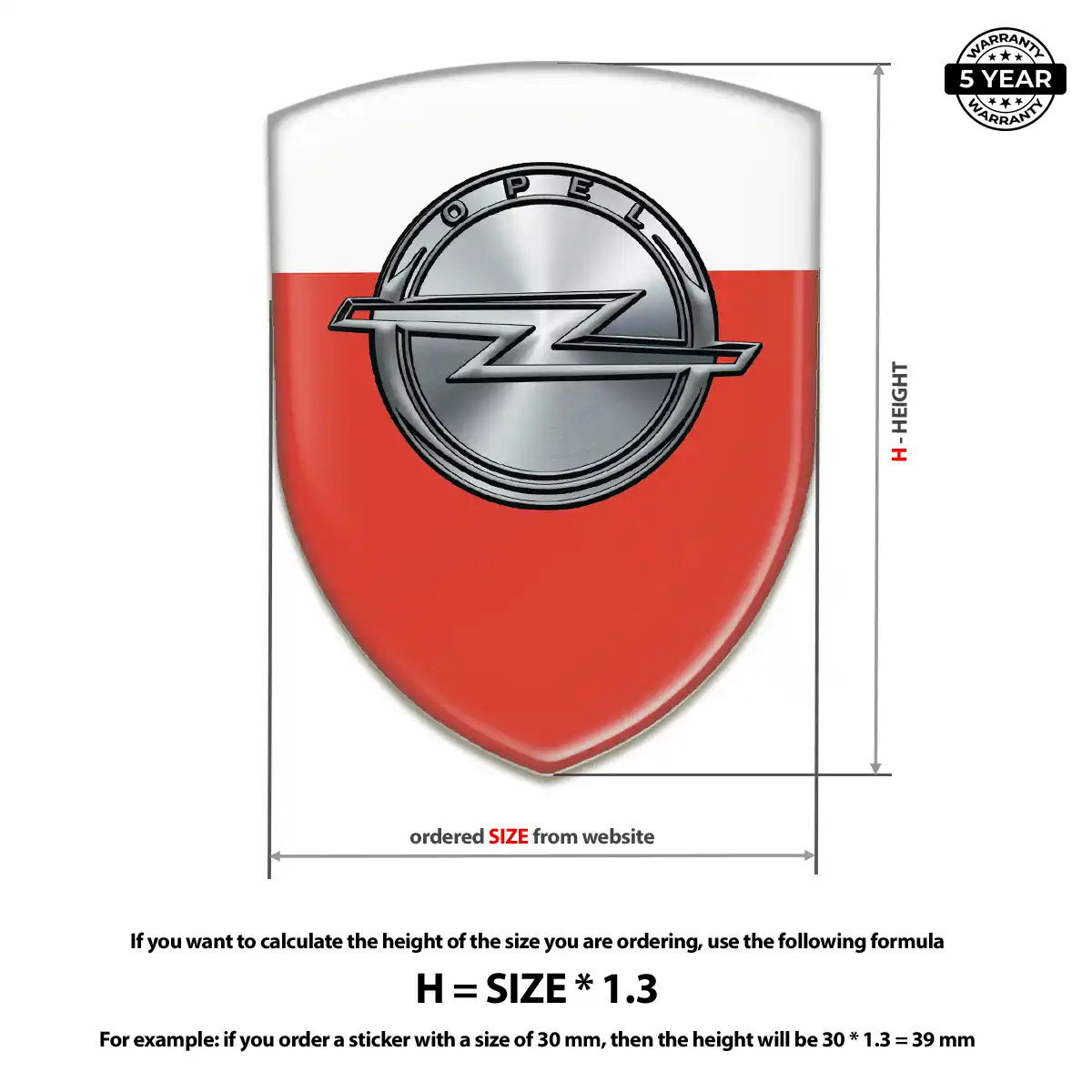 Opel Car Badge Sticker Sleek Style