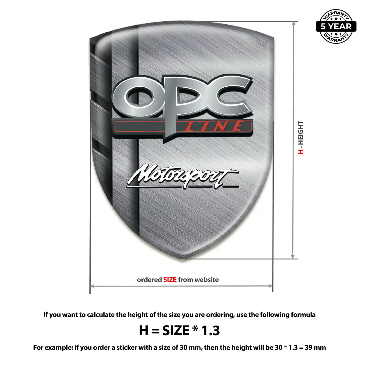 Opel Car Emblem Decal Outer Style